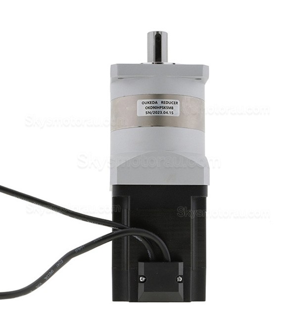 Oukeda OK86BLS105-430A-SPL5G NEMA 34 Stepper Motor 48V 3000RPM with Planetary Gearbox Ratio 5:1/10:1/20:1/50:1